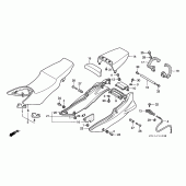 Схема вузла: Сидіння і Бічний обтічник (VFR750FL / FM / FN / FP) для Honda VFR750F Interceptor