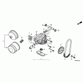 Схема вузла: Масляний насос для Honda VT750 Shadow Aero