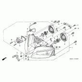 Схема вузла: Фара для Honda CBR600 CBR600RR