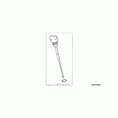 Схема вузла: Billet dipstick (chrome) для Honda VTX1800