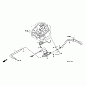 Схема вузла: Система вентиляція картера для Honda XL1000V Varadero