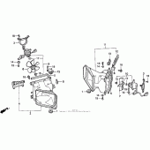 Схема узла: Вентилятор для Honda GL1500 Gold Wing Aspencade