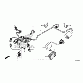 Схема узла: Электрооборудование для Honda CRF250 CRF250X