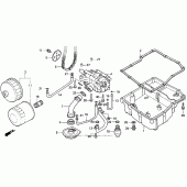 Схема вузла: Масляний насос 94-97 для Honda VFR750F Interceptor