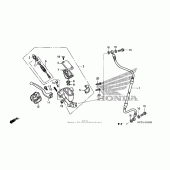 Схема узла: Передний тормозной цилиндр для Honda CRF150 CRF150F