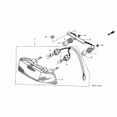 Схема узла: Задний фонарь (Стоп-сигнал) для Honda CBR600 CBR600F Hurricane