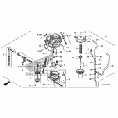 Схема вузла: Карбюратор для Honda CMX250 Rebel