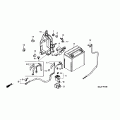 Схема узла: Аккумулятор для Honda ST1100 Pan-European