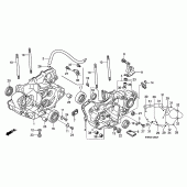 Схема вузла: Картер двигуна для Honda CRF250 CRF250R