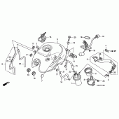 Схема узла: Топливный бак для Honda CBF125