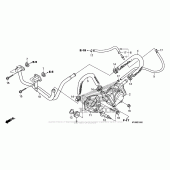 Схема вузла: Система вентиляція картера для Honda XR650