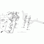 Схема узла: Руль для Honda CB750 Nighthawk