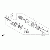 Схема вузла: Стартер електричний для Honda CB1300 Super Four