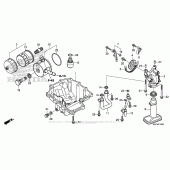 Схема вузла: Масляний насос & Піддон для Honda CBR600 CBR600RR