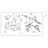 Схема вузла: Front fog light set для Honda NT700 Deauville