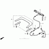 Схема узла: High mount light se для Honda GL1500 Gold Wing Special Edition