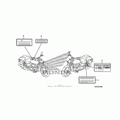 Схема вузла: Інформаційні наклейки для Honda VT750 Shadow Phantom