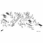 Схема вузла: Підніжки для Honda CBF500