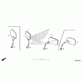 Схема вузла: Mirror для Honda VT1300 Sabre