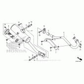Схема вузла: Вихлопна система для Honda CRF230 CRF230F