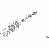 Схема узла: Водяной насос для Honda CR250