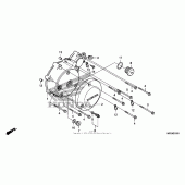 Схема узла: Левая крышка картера для Honda VT750 Shadow Spirit