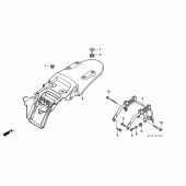 Схема узла: Заднее крыло для Honda NX650 Dominator