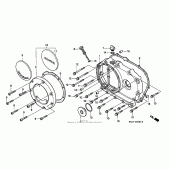 Схема вузла: Права кришка картера для Honda VT1100 Shadow Spirit