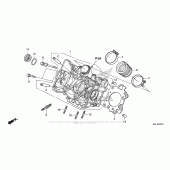 Схема узла: Головка цилиндра для Honda NC700