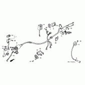 Схема вузла: Електрообладнання (1) для Honda XR600