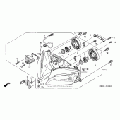 Схема узла: Фара для Honda CBR600 CBR600RR