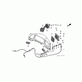 Схема вузла: Приладова панель (GL1500SEM / SEN) для Honda GL1500 Gold Wing Special Edition