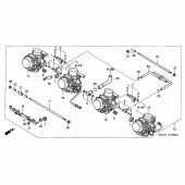 Схема вузла: Карбюратор (ASSY.) Для Honda CBR1100XX Blackbird