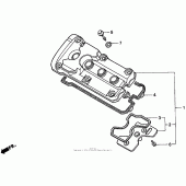 Схема узла: Клапанная крышка для Honda CBR600 CBR600F3