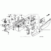 Схема узла: Аккумулятор для Honda ST1300 Pan-European Police