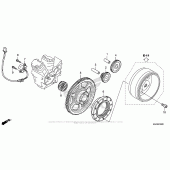 Схема вузла: Привід стартера для Honda VT750 Shadow Phantom