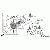 Схема узла: Фара для Honda VT750 Shadow Aero