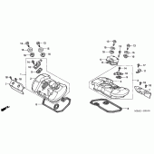 Схема узла: Клапанная крышка для Honda VT750 Shadow A.C.E.