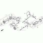 Схема узла: Поворотники для Honda VF750 Magna