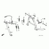 Схема узла: Подставка для Honda CB750 Seven Fifty