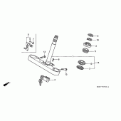 Схема вузла: Рульова траверса для Honda GL1500 F6C