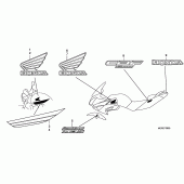Схема вузла: Mark / stripe для Honda CBF600