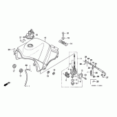 Схема узла: Топливный бак для Honda XL600 Transalp