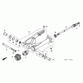 Схема узла: Задний рычаг (Маятник) для Honda NT700 Deauville