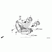 Схема вузла: Фара для Honda CBR600 CBR600RR