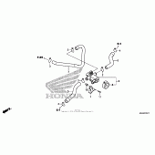 Схема вузла: Air injection valve (2) для Honda VT750 Shadow RS