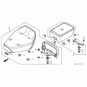 Схема вузла: Сидіння для Honda CMX250 Rebel