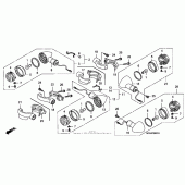 Схема узла: Поворотники (2) для Honda VTX1800