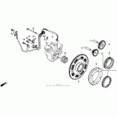 Схема узла: Starting driven gear для Honda PC800 Pacific Coast