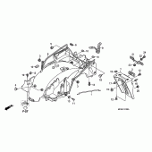 Схема узла: Заднее крыло для Honda ST1300 Pan-European